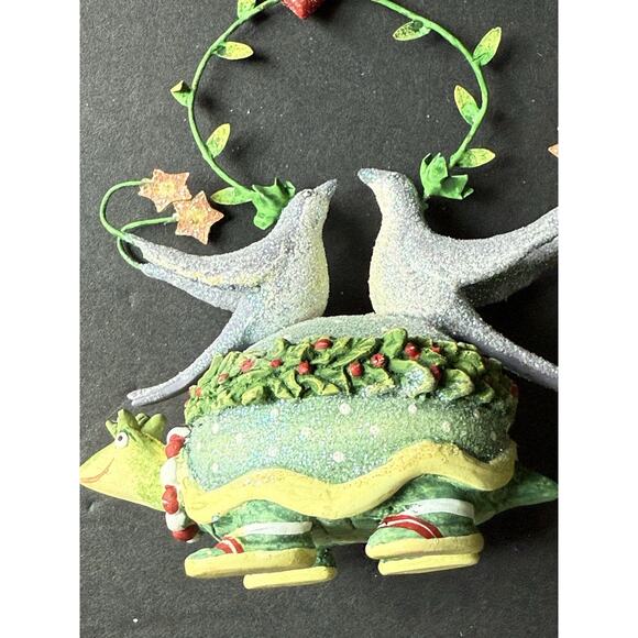 Patience Brewster Krinkles 2009 PB Two Turtle Doves Christmas Holiday Ornament - Picture 3 of 8